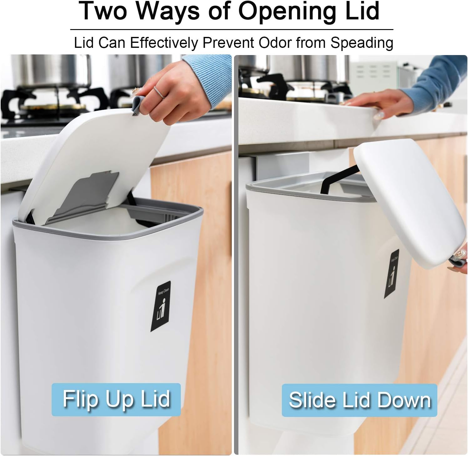 2.4 Gallon Kitchen Compost Bin For Counter Top Or Under