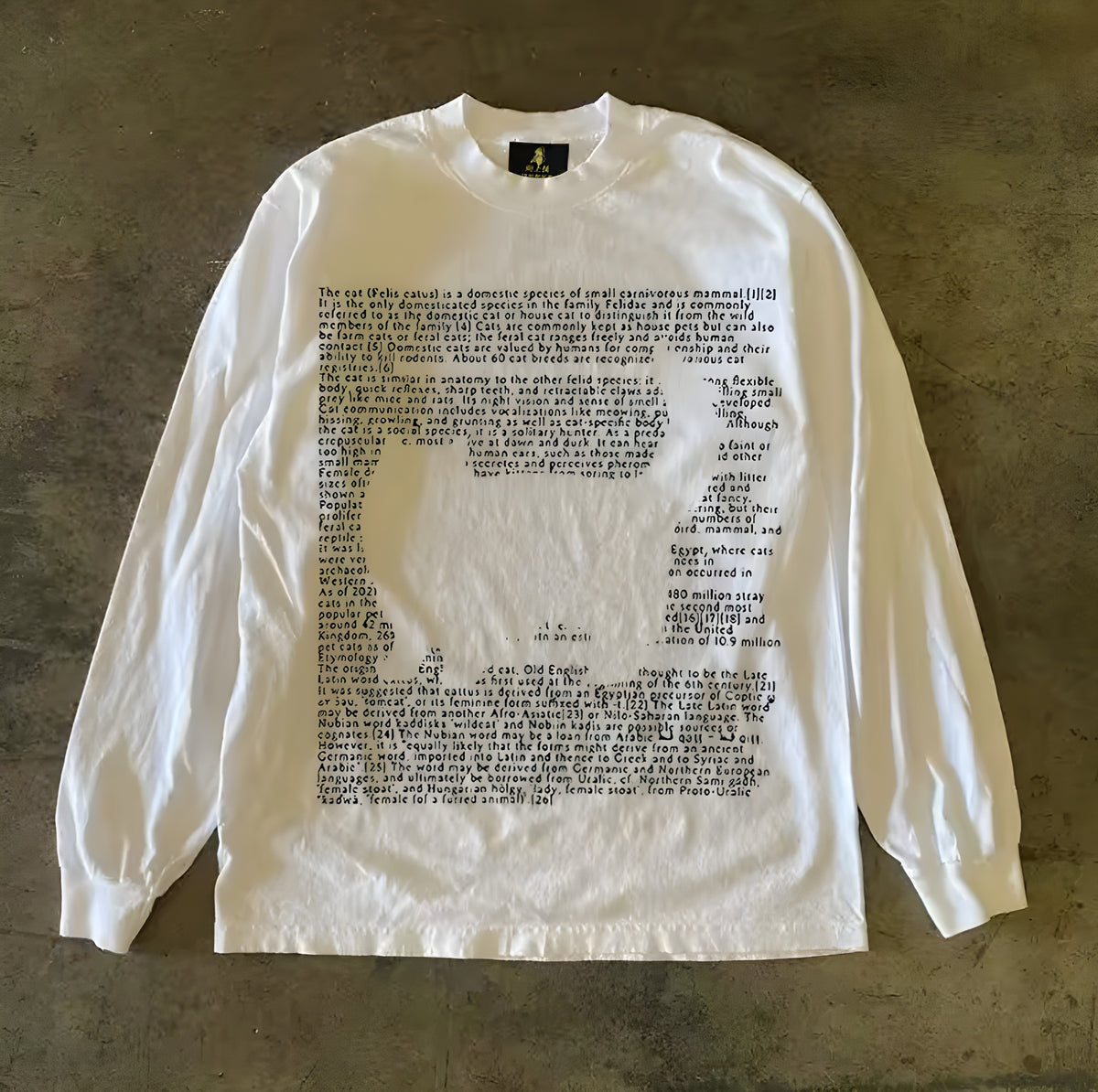 Cat Text Long Sleeve