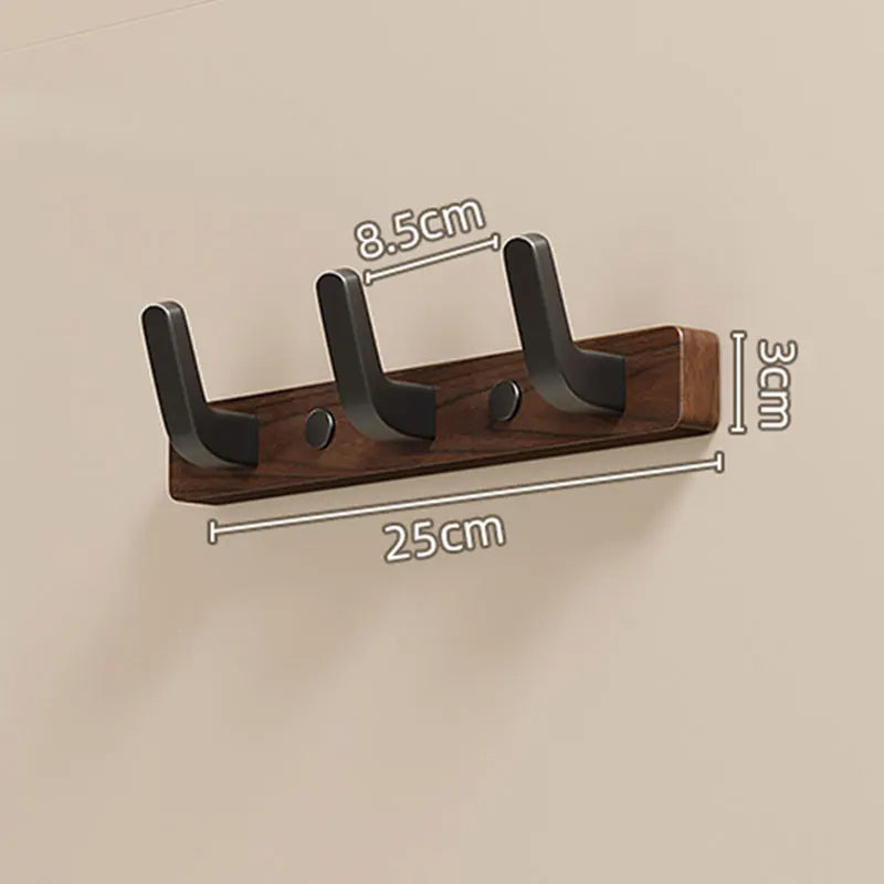 Minimalist Wall-Mounted Coat Hook with Wood & Metal Coat