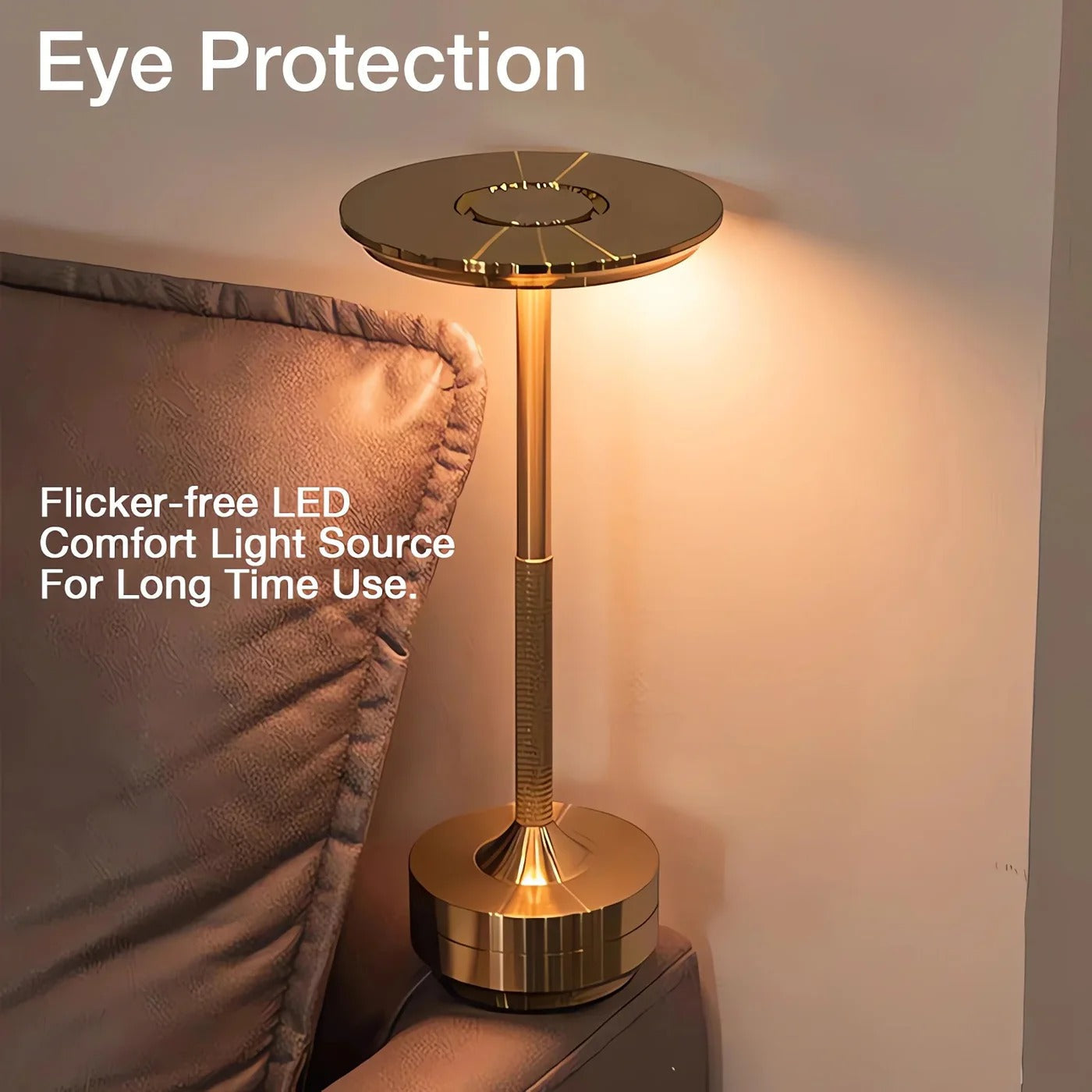 Cordless Table Lamp with Touch Control & Modern Nordic