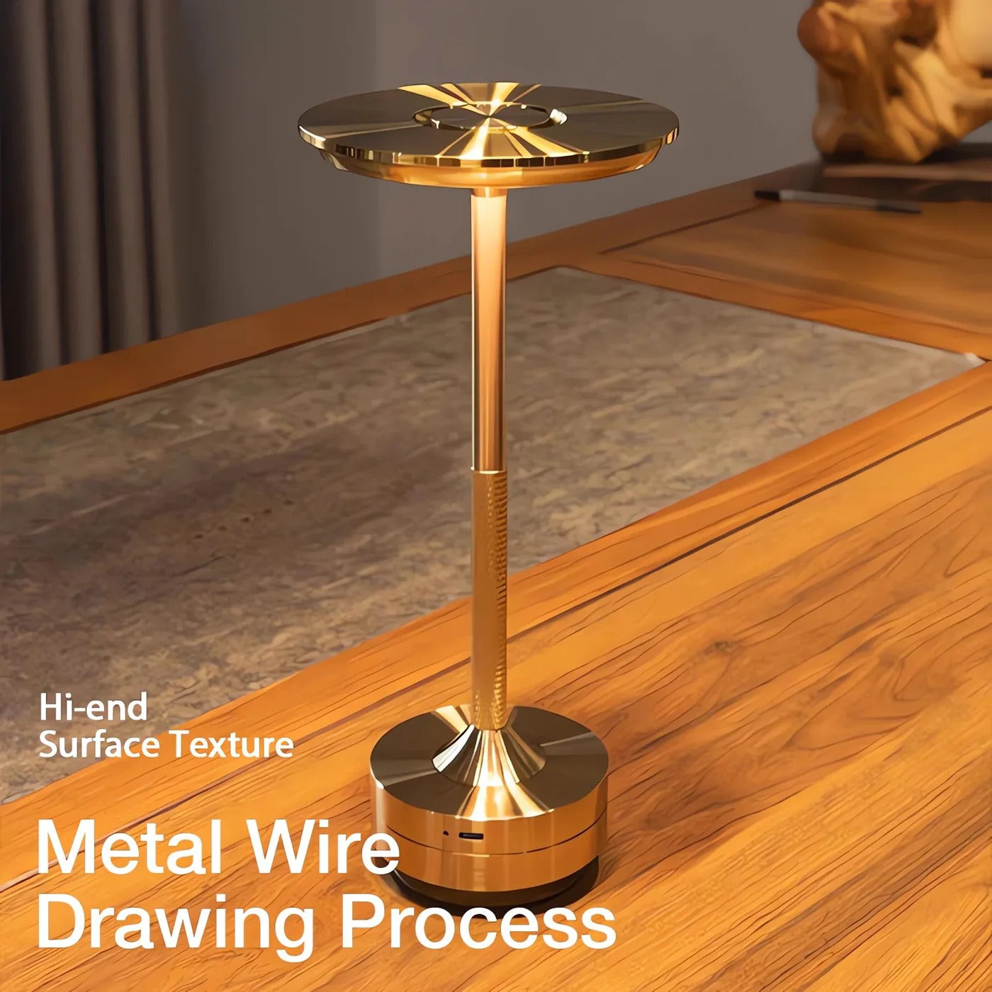Cordless Table Lamp with Touch Control & Modern Nordic
