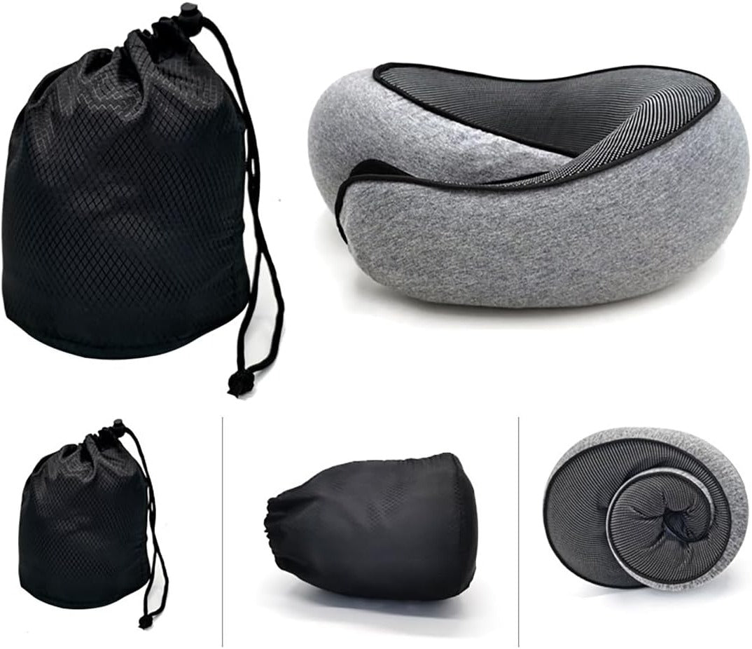 Snail Style Memory Foam Travel Curved Neck Pillow