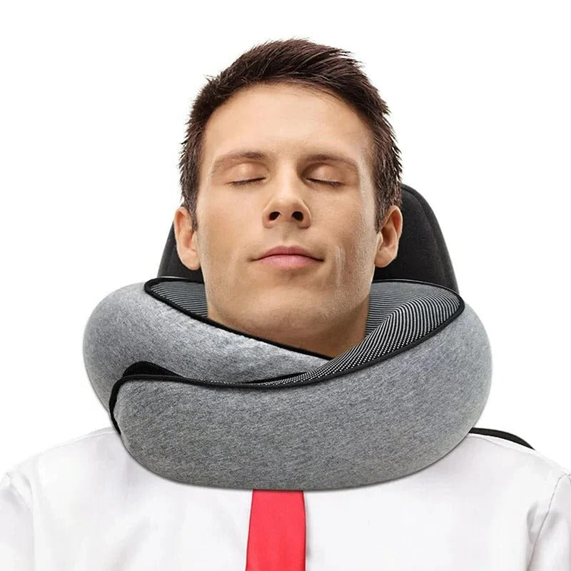 Snail Style Memory Foam Travel Curved Neck Pillow