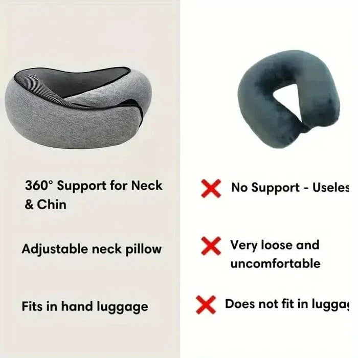 Snail Style Memory Foam Travel Curved Neck Pillow
