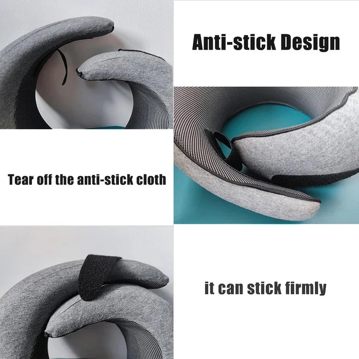 Snail Style Memory Foam Travel Curved Neck Pillow